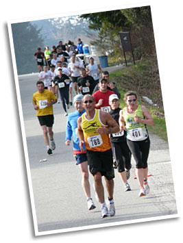 At the 5k mark in Gibsons